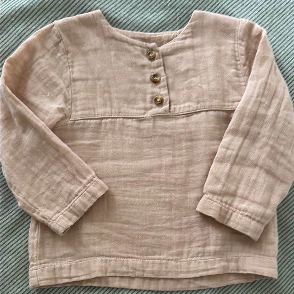 Babies nude long sleeves blouse